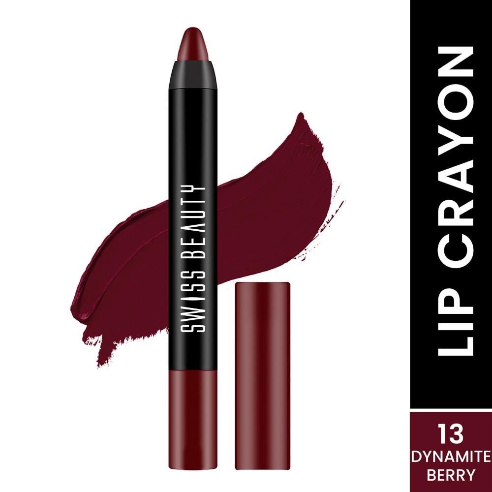 Matte Long Lasting Stay Maxx Lip Crayon Lipstick Matte Finish - Dynamite Berry