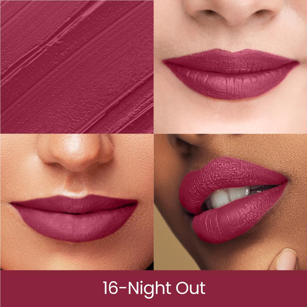 Matte Long Lasting Stay Maxx Lip Crayon Lipstick Matte Finish - Night Out