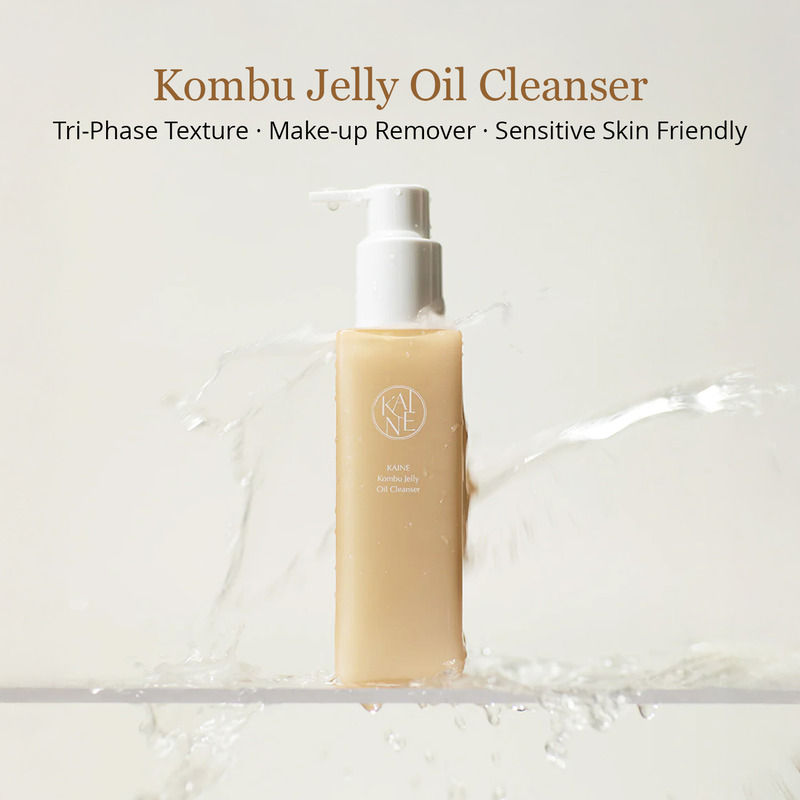 Kombu Jelly Oil Cleanser Removes Makeup, Sunscreen & Impurities, Sensitive Skin Friendly