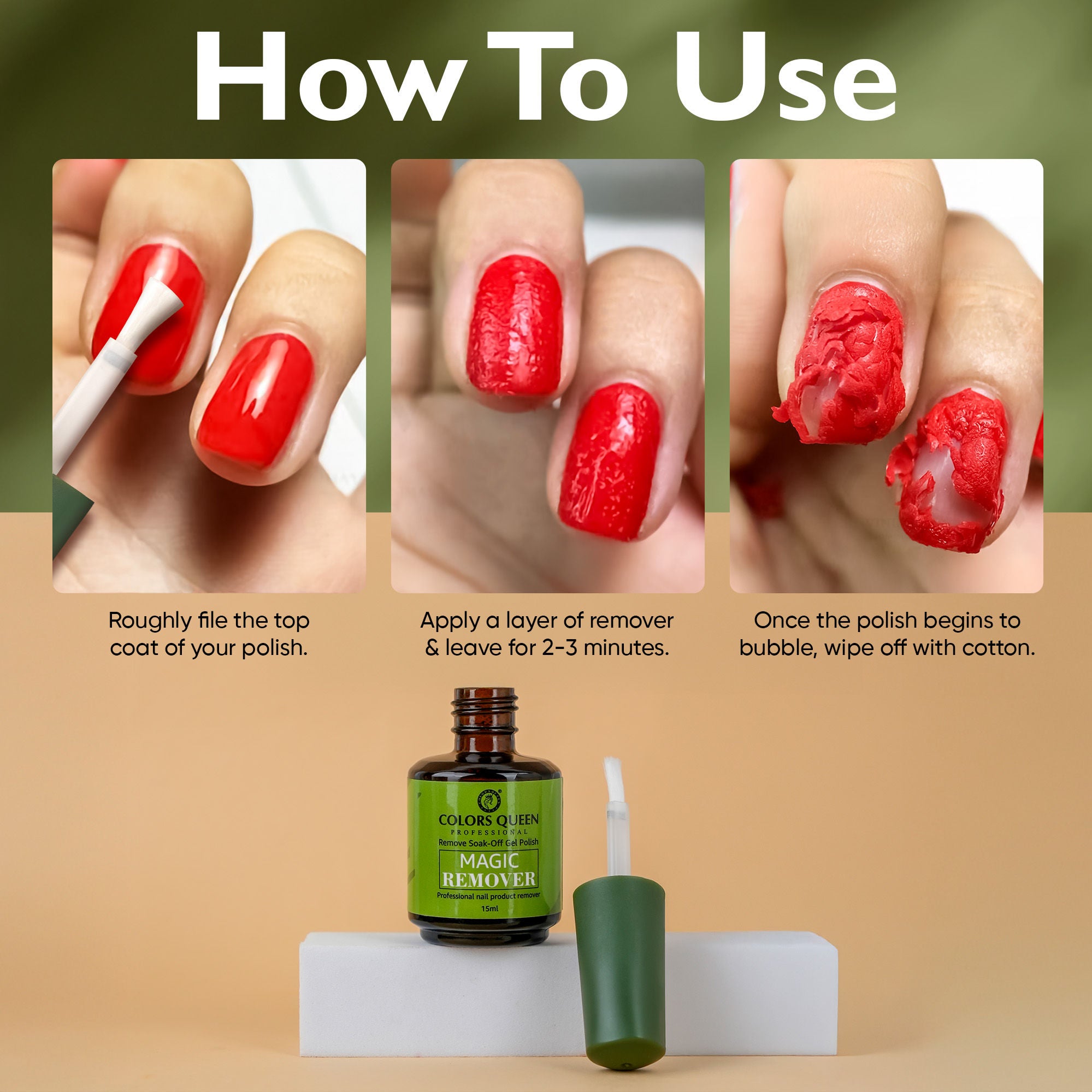 Professional Remove Soak-Off Gel Polish Magic Remover