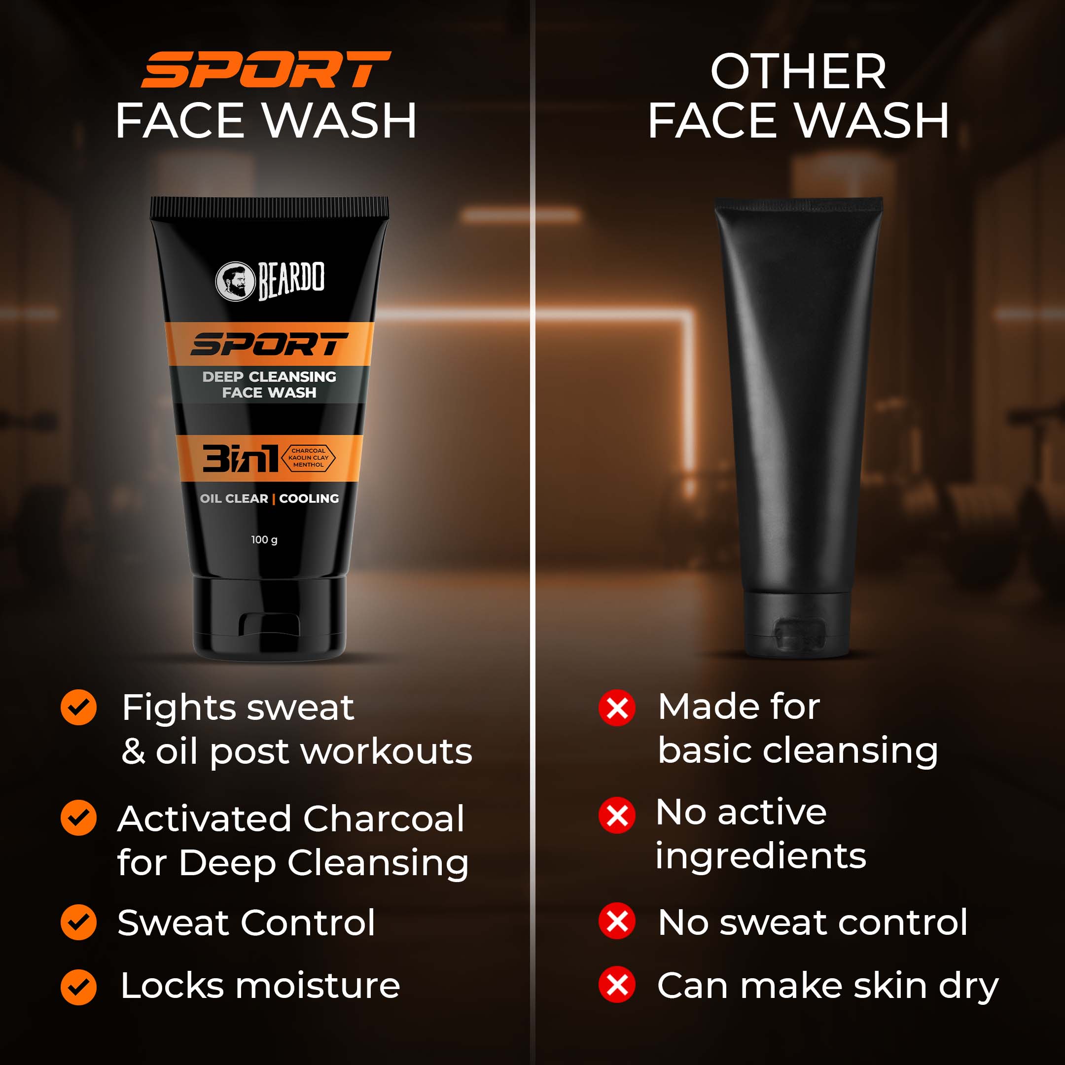 Sport Deep Cleansing Facewash For Men