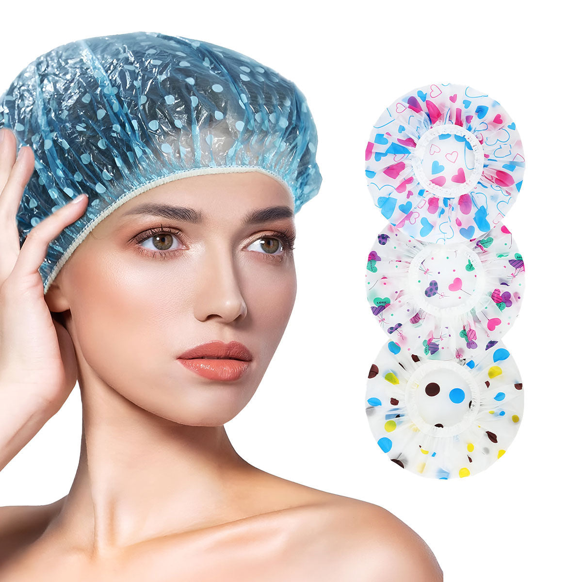 Reusable Shower Caps for Hair Colour, Hair Treatment, Home, Spa & Salon Use