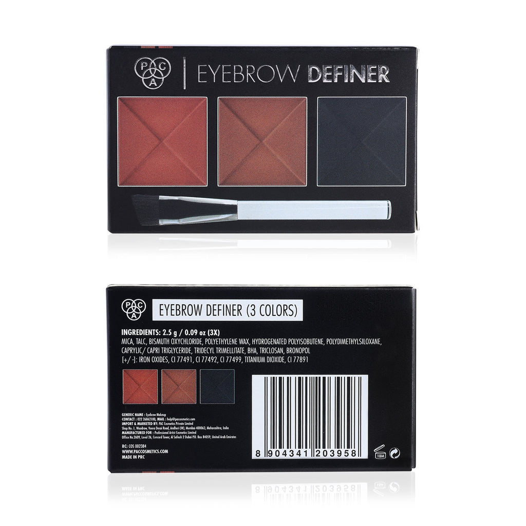 Eyebrow Definer Palette 3 colors - Fill, Sculpt & Define Natural Looking Brows