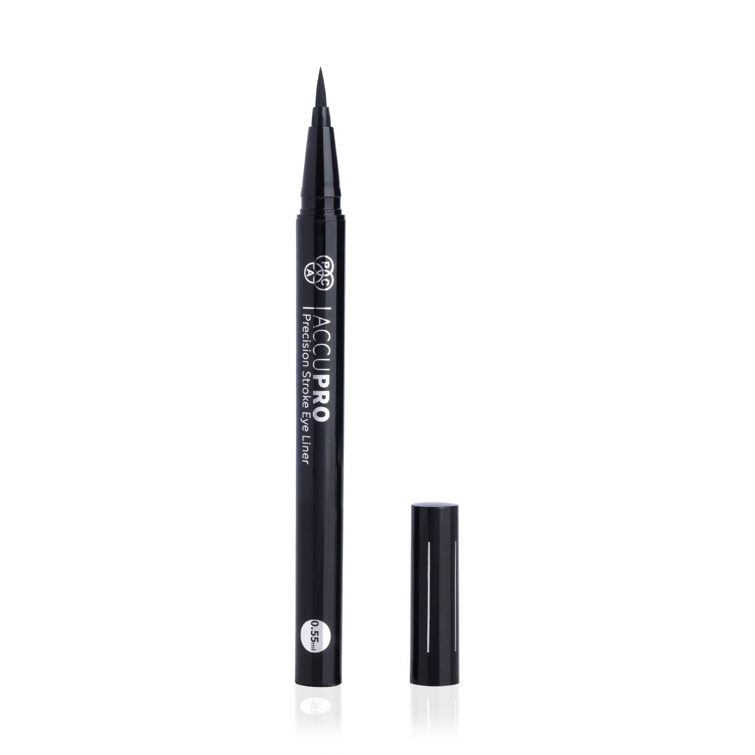 AccuPro Liquid Eyeliner - 24H Longlasting, Waterproof & Smudgeproof, Quick Drying Intense Black