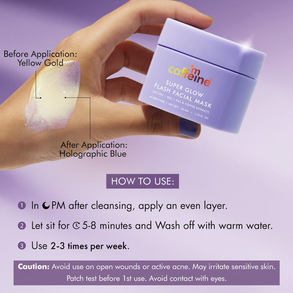 Super Glow Flash Facial 25% AHA+BHA+PHA Face Mask