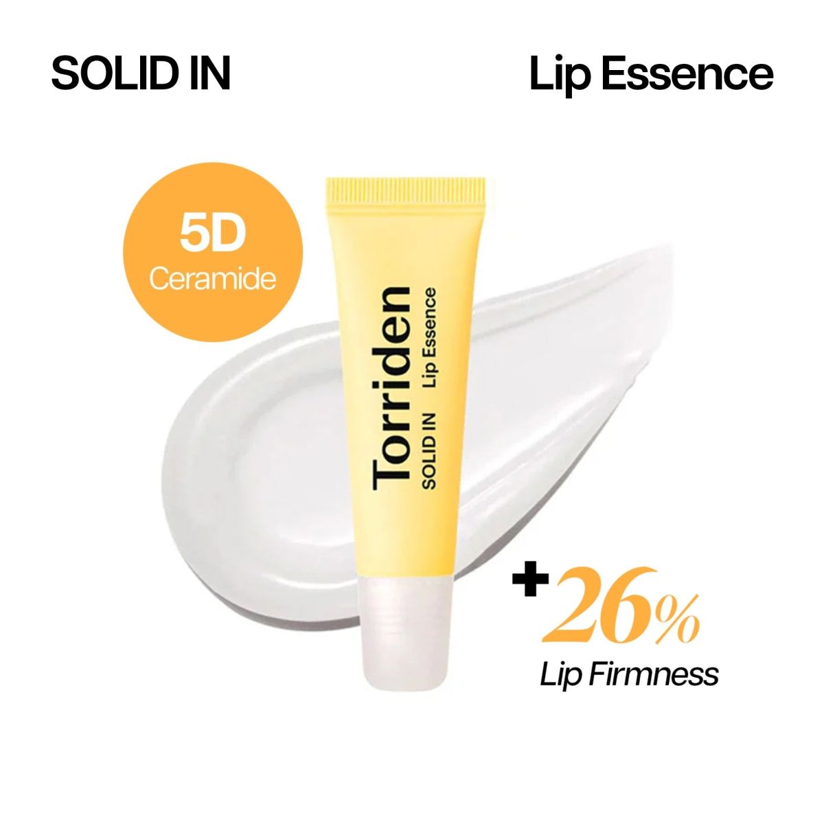 Solid In Lip Essence - Korean Plumping Lip Balm with Ceramides, Hydrates Dry & Chapped Lips
