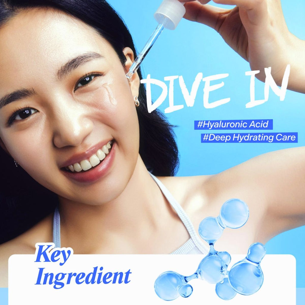 Dive In Cleansing Foam - Gentle Hydrating Korean Hyaluronic Acid Cleanser, All Skin Types