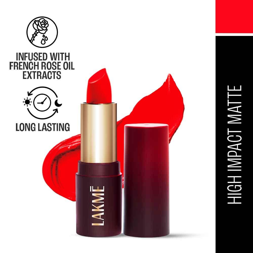 Forever Matte Lipstick, Made With French Rose Oil Extracts - Red Bomb Shell