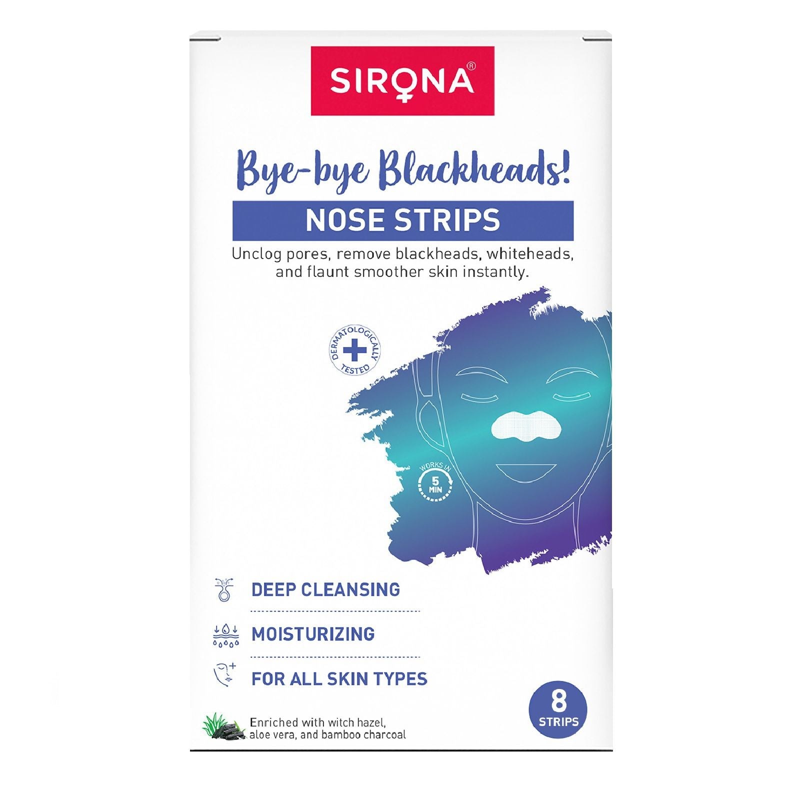 Natural Bamboo Charcoal Nose Strips For Women