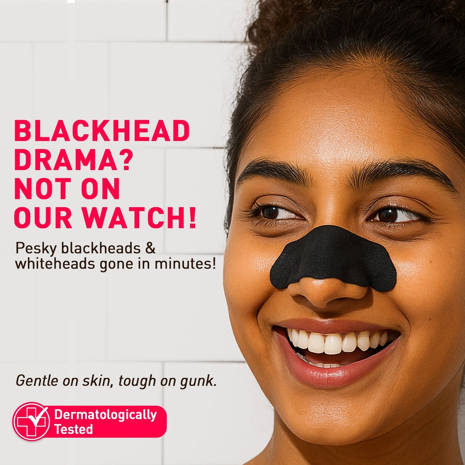 Natural Bamboo Charcoal Nose Strips For Women