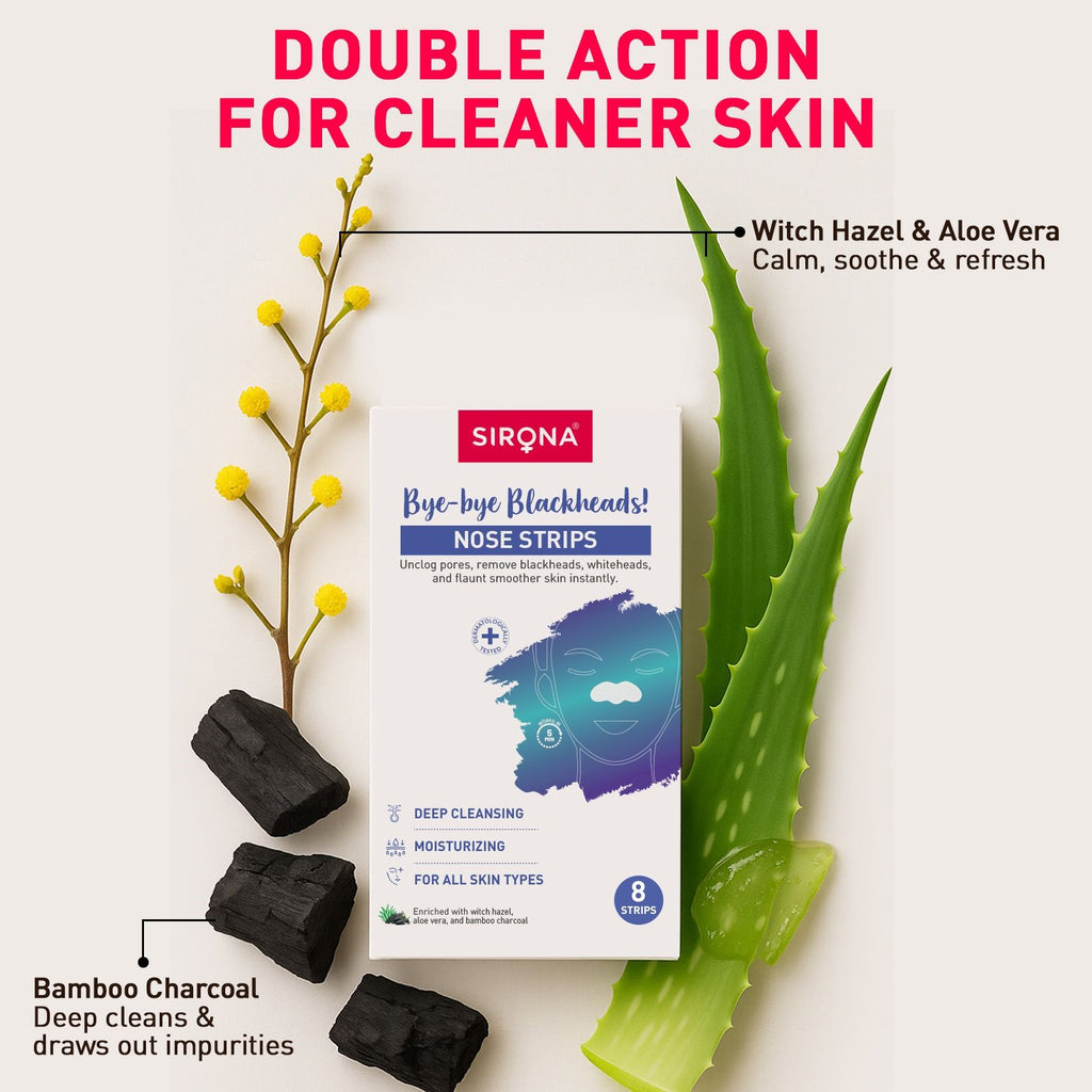 Natural Bamboo Charcoal Nose Strips For Women