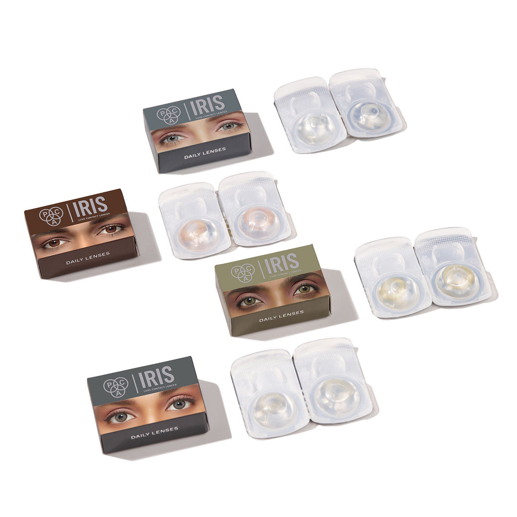 IRIS LUXE Daily Lenses Moonstone - Comfortable Natural Looking Lenses, Soft Non-Irritating