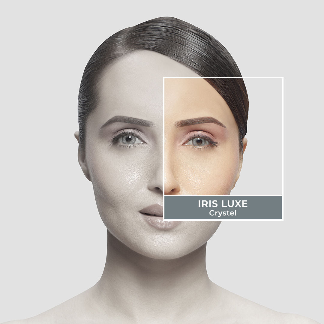 IRIS LUXE Daily Lenses Crystal - Comfortable Natural Looking Lenses, Soft Non-Irritating