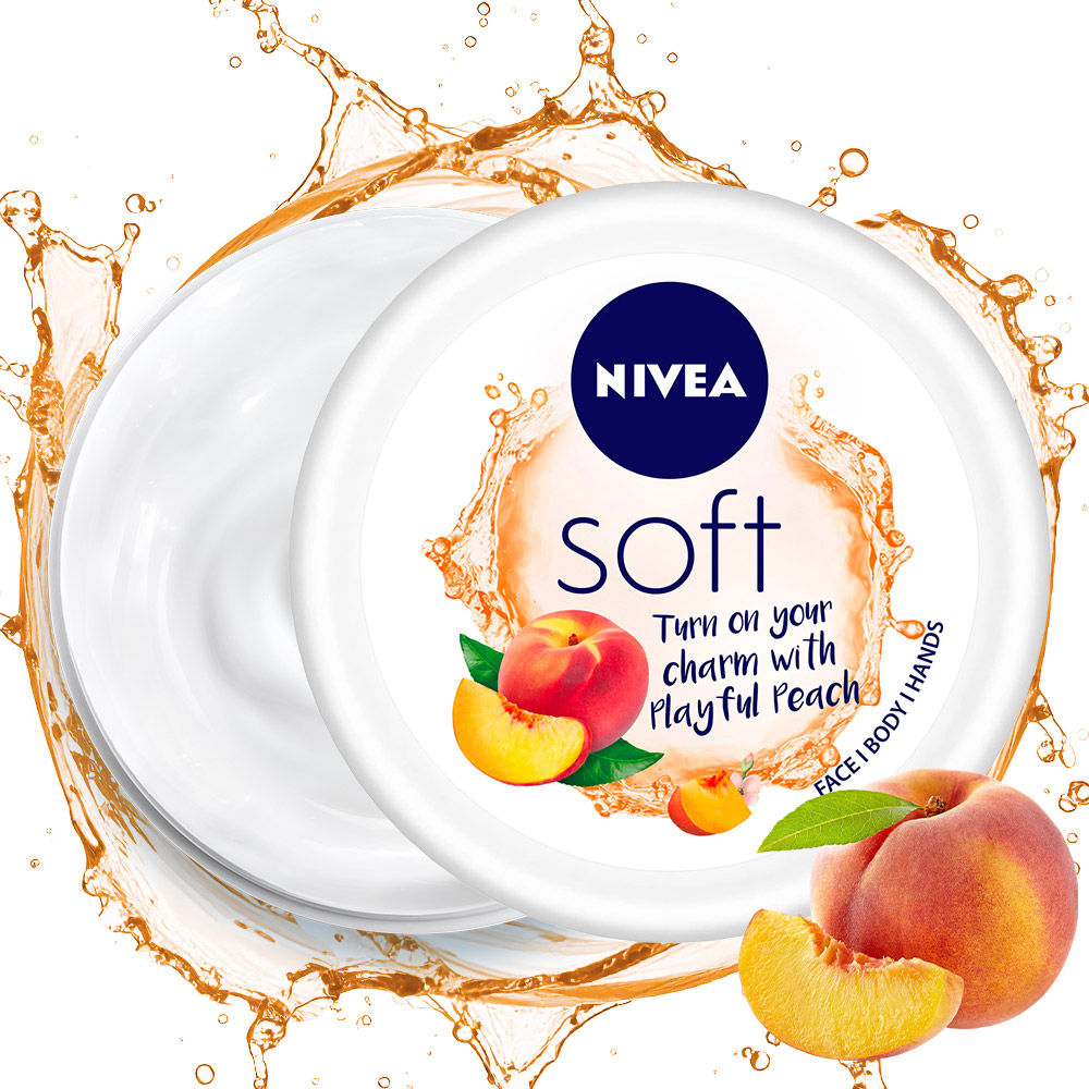 Soft Light Moisturizer Cream Playful Peach For Hands And Body
