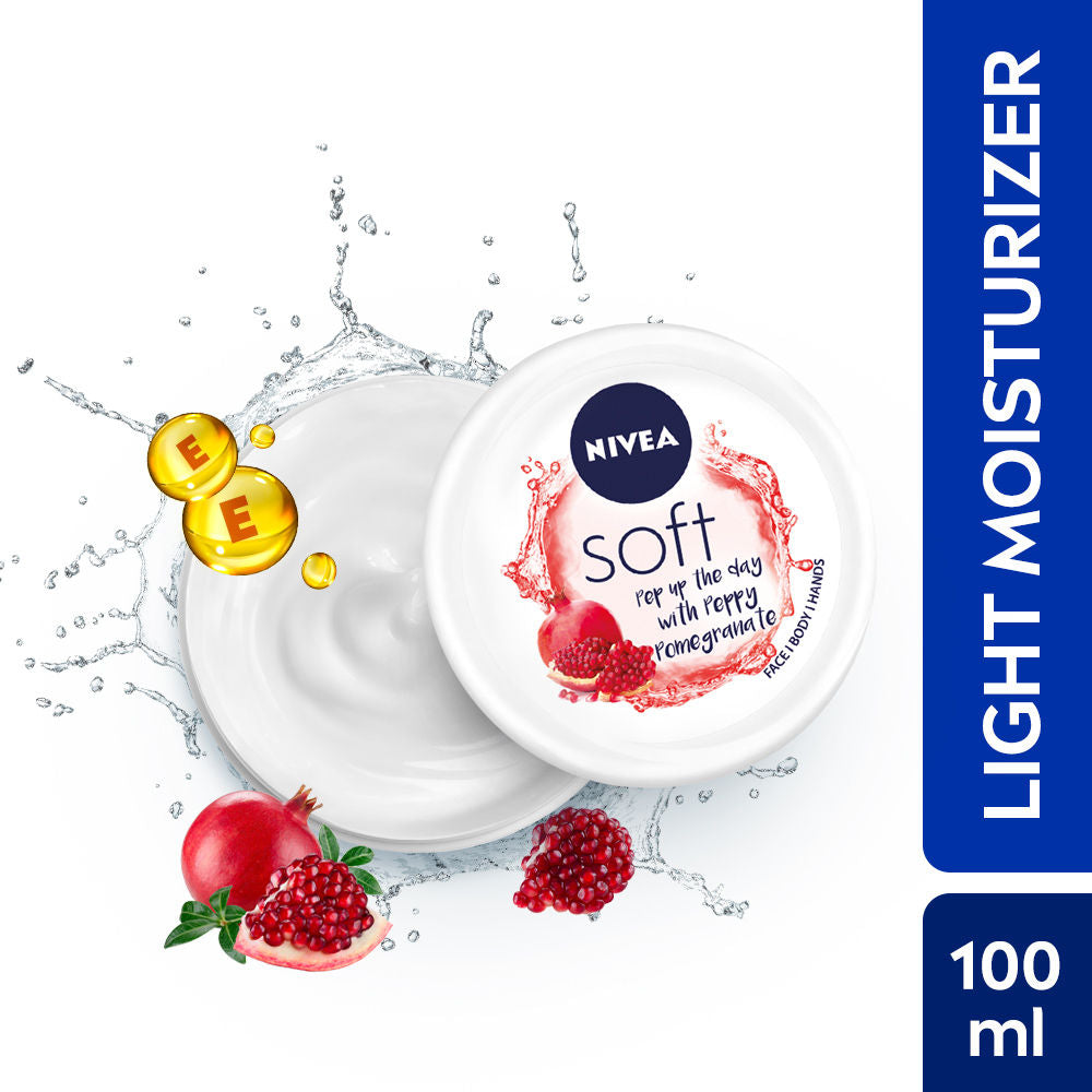 Soft Light Moisturizer Cream Peppy Pomegranate For Hands And Body - 100 ml