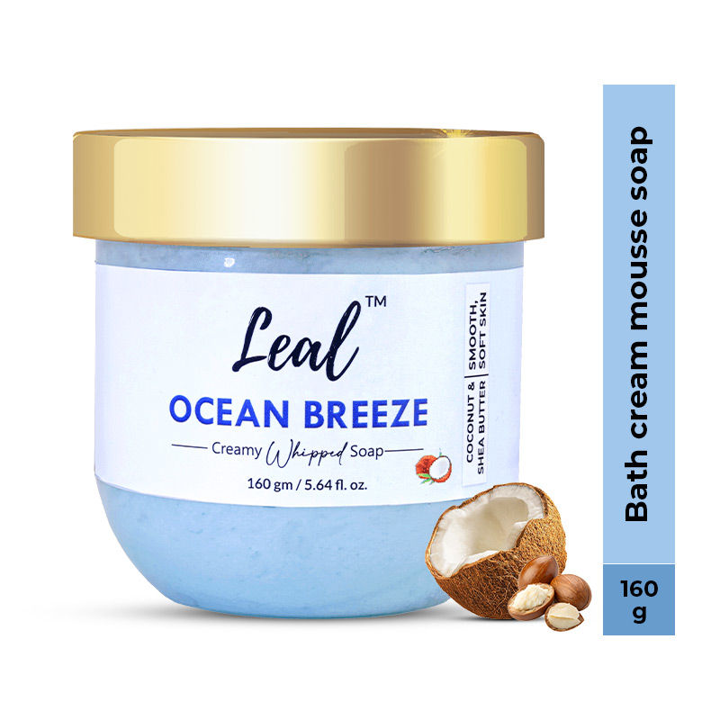 Ocean Breeze Shea Coconut Bath Cream Whipped Soap