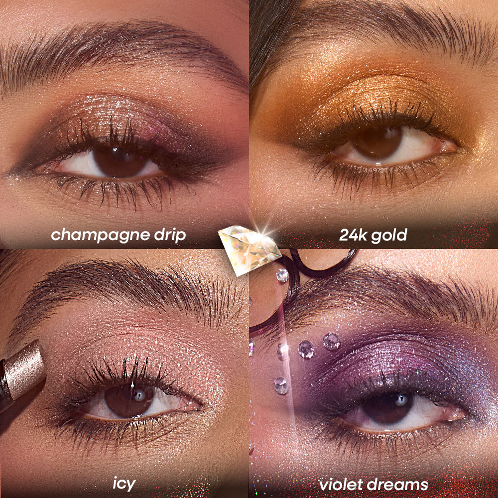 Diamond Jelly Cooling Shimmer Eyeshadow Stick - Multi-Use, High Shine Glitter
