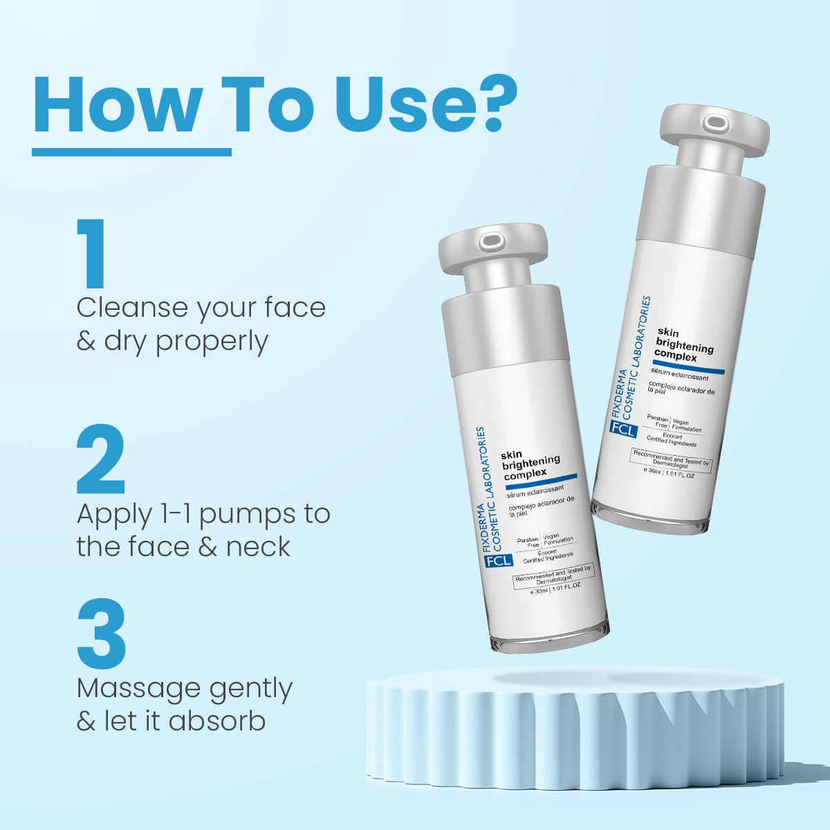 FCL Skin Brightening Complex Cream, Improves Skin Texture, Hyaluronic Acid, Alpha Arbutin