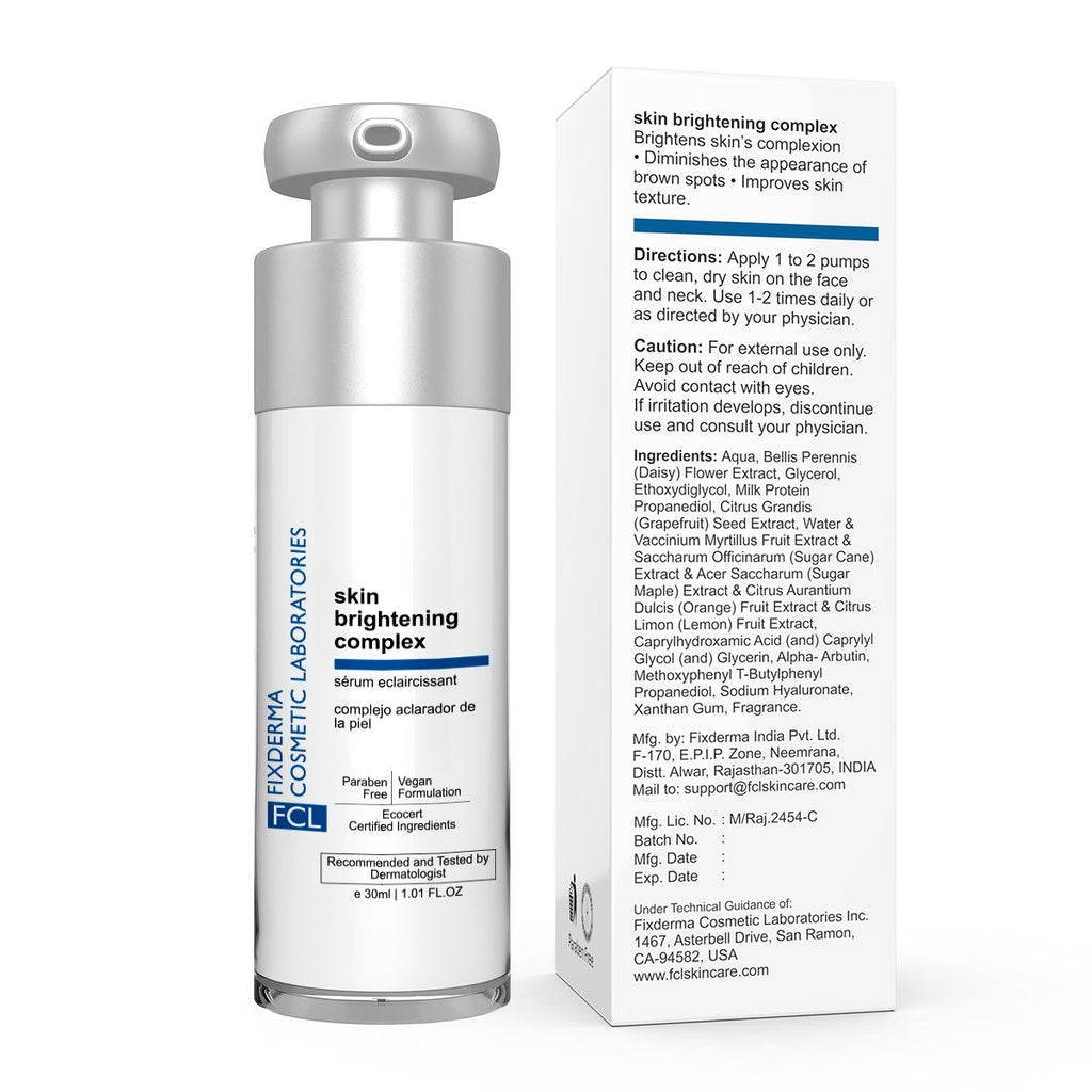 FCL Skin Brightening Complex Cream, Improves Skin Texture, Hyaluronic Acid, Alpha Arbutin