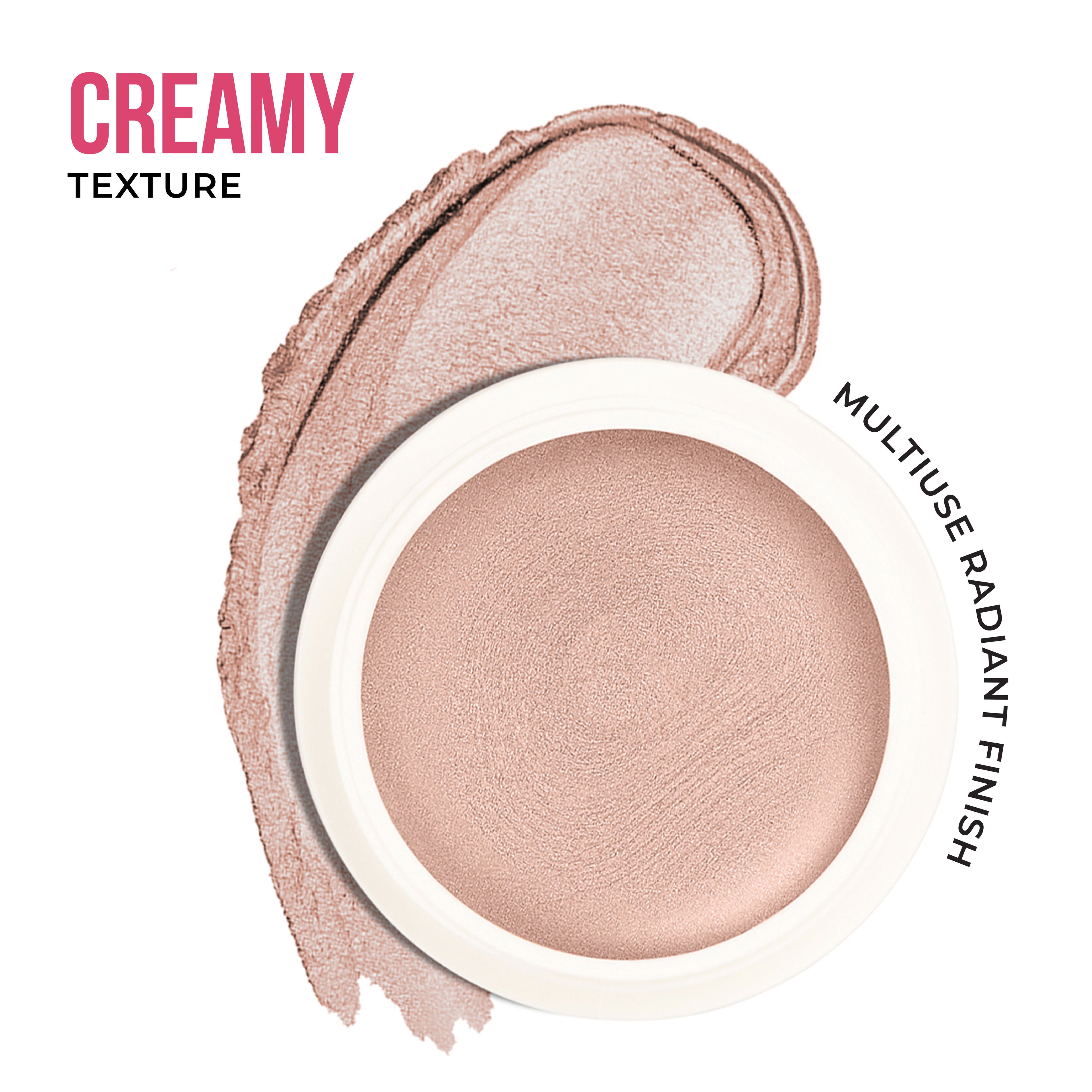 Highlighter,Cream Texture, Long Lasting Reflective Formula - Moonstone Bliss