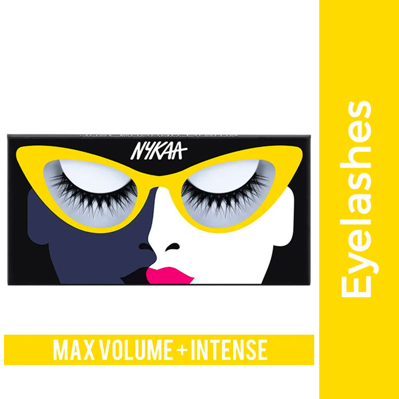 Nykaa Lash Talk Lightweight, Long & Volumizing Natural False Eyelash - Turn Up The Drama (1pcs) - Just Enough Drama
