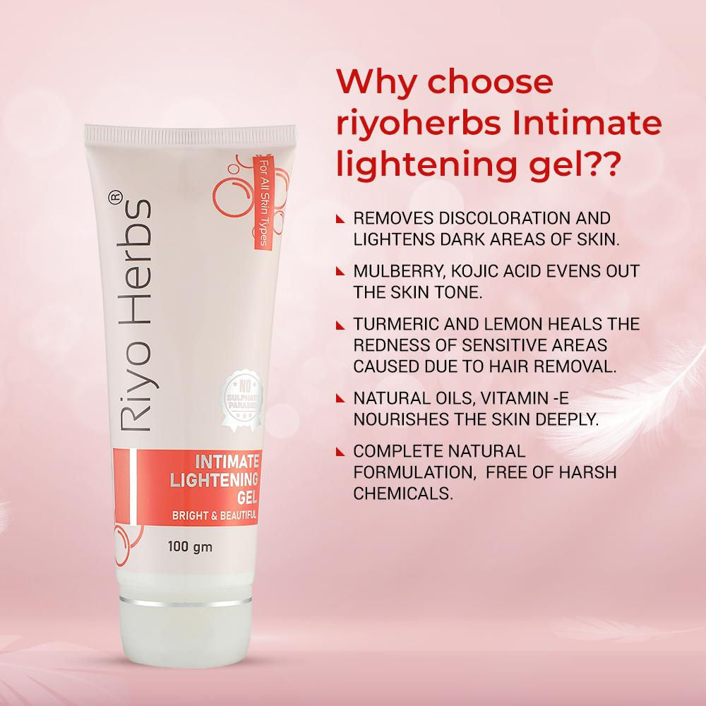 Intimate Lightening Gel with Vitamin E & Lemon Peel Extracts for Delicate Skin
