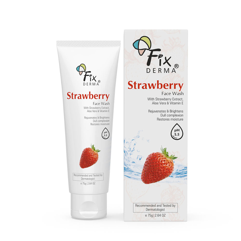 Strawberry Face Wash with Vitamin E & Strawberry Extract, Face Wash for Oily Skin