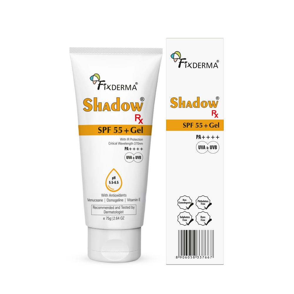 Shadow Rx Sunscreen SPF 55+ Gel For Oily Skin Acne Prone
