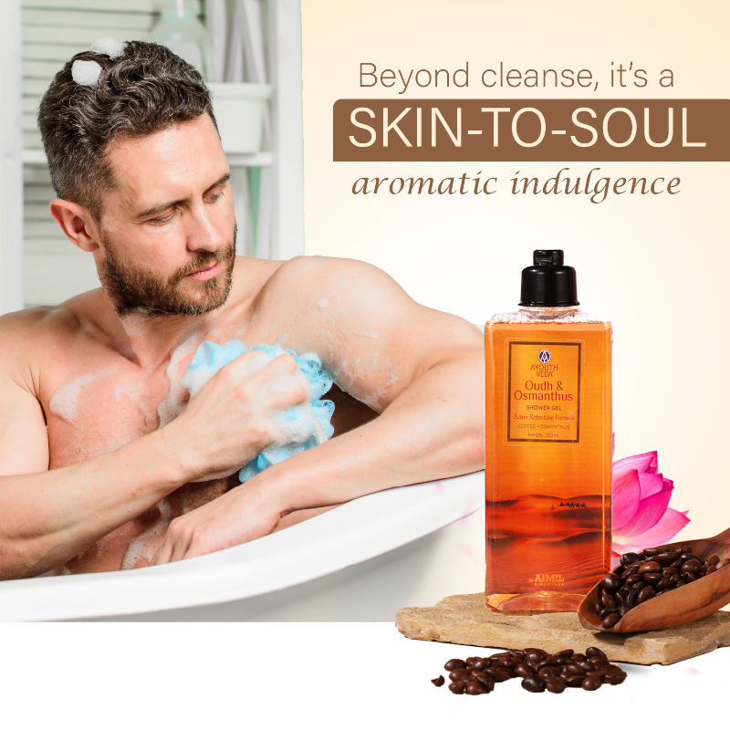Oudh & Osmanthus Shower Gel with Exotic Aroma to Cleanse, Hydrate & Refresh Skin
