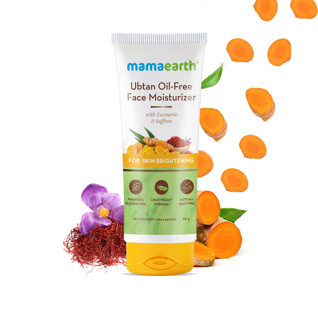 Ubtan Oil-Free Face Moisturizer With Turmeric & Saffron For Skin Brightening