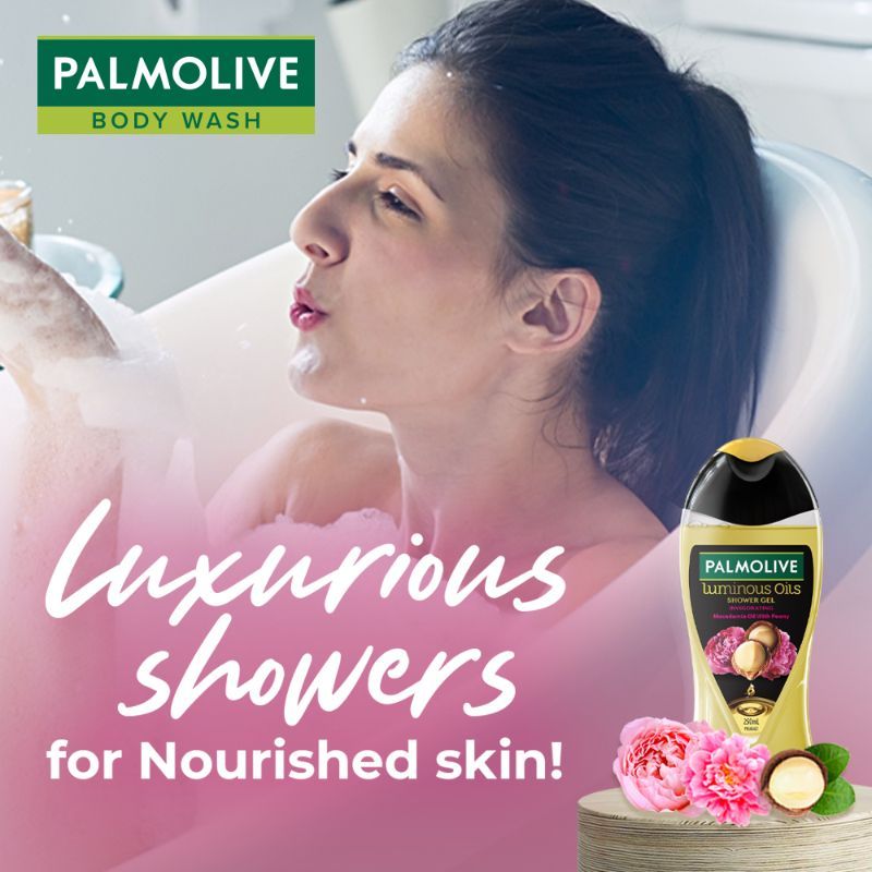 Macadamia Oil & Peony Flower Luminous Oils Invigorating, Moisturizing Body Wash