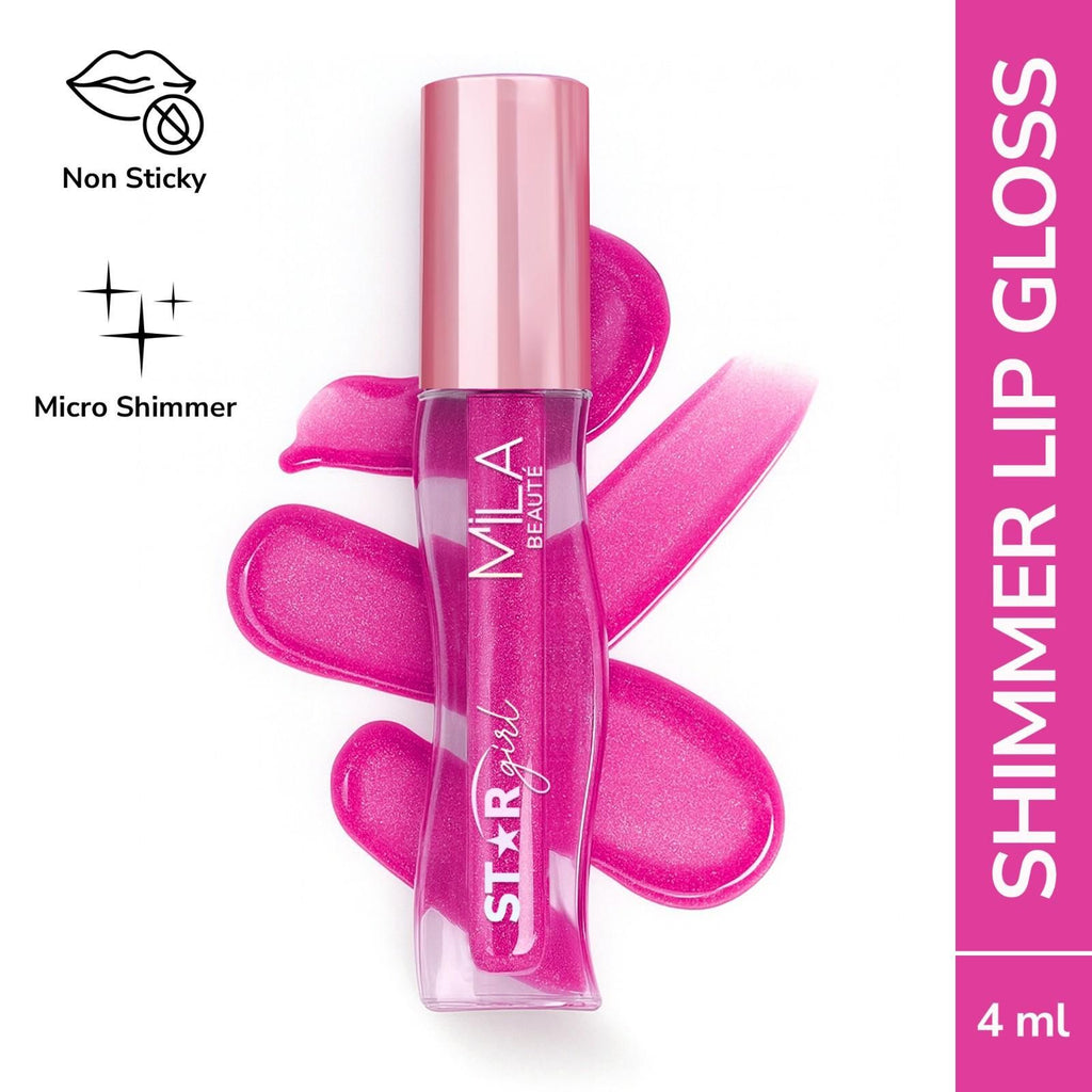 Star Girl Lip Gloss With Peptides Collagen & Micro Shimmers - Stardust