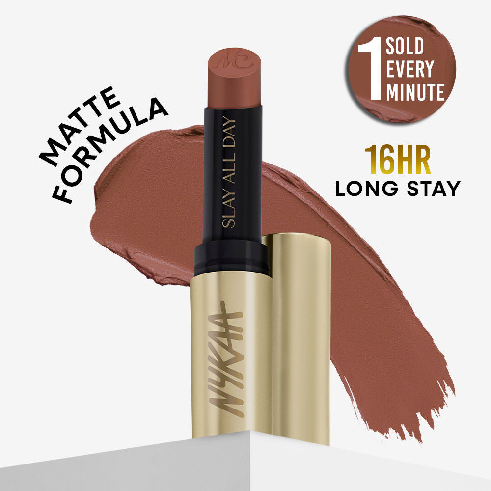 Nykaa Matte to Last No Transfer Long Lasting Lipstick - Hot Cocoa