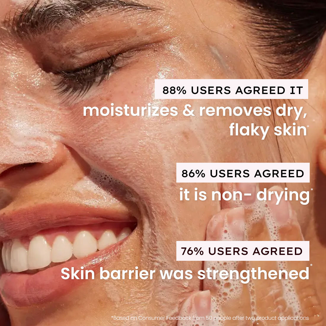 Moisturizing Cream for Dry Skin 2% Ceramides + Polyglutamic Acid Gentle Cleanser