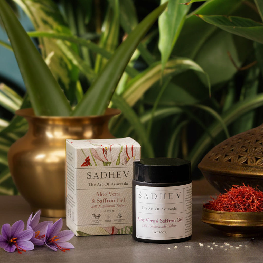 Aloe Vera Gel With Saffron And Kumkumadi Thailam