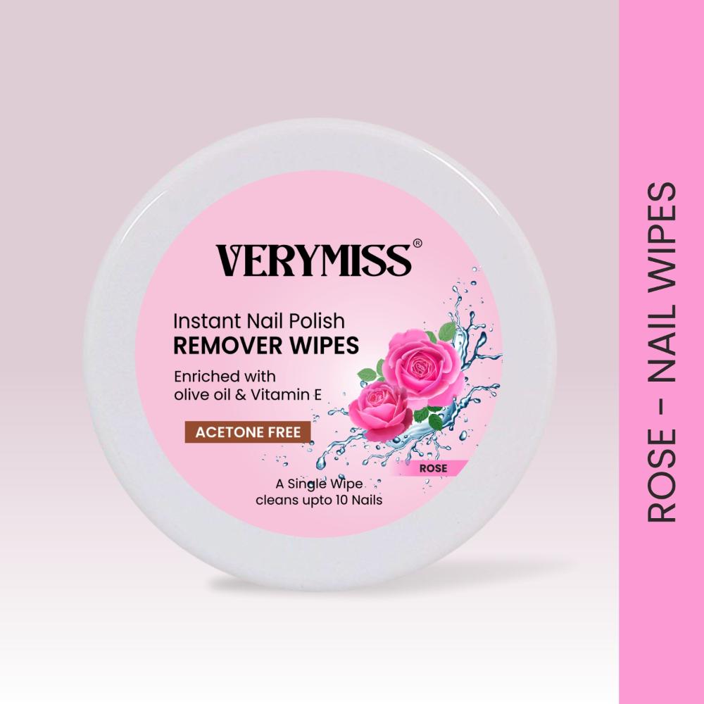 Instant Nail Polish Remover Wipes - 02 Rose