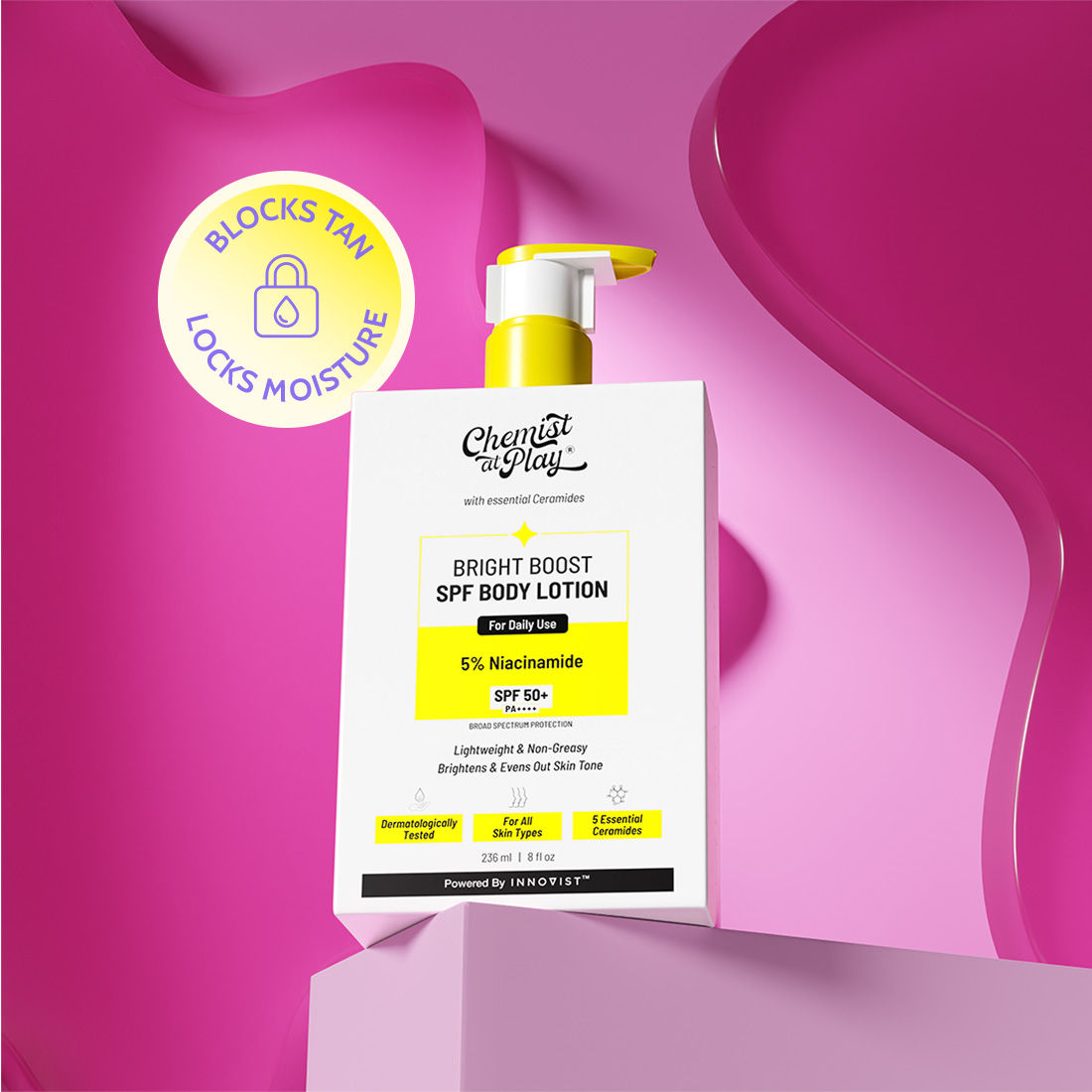 Bright Boost SPF Body Lotion, SPF 50+ PA++++, 24 hours moisturization