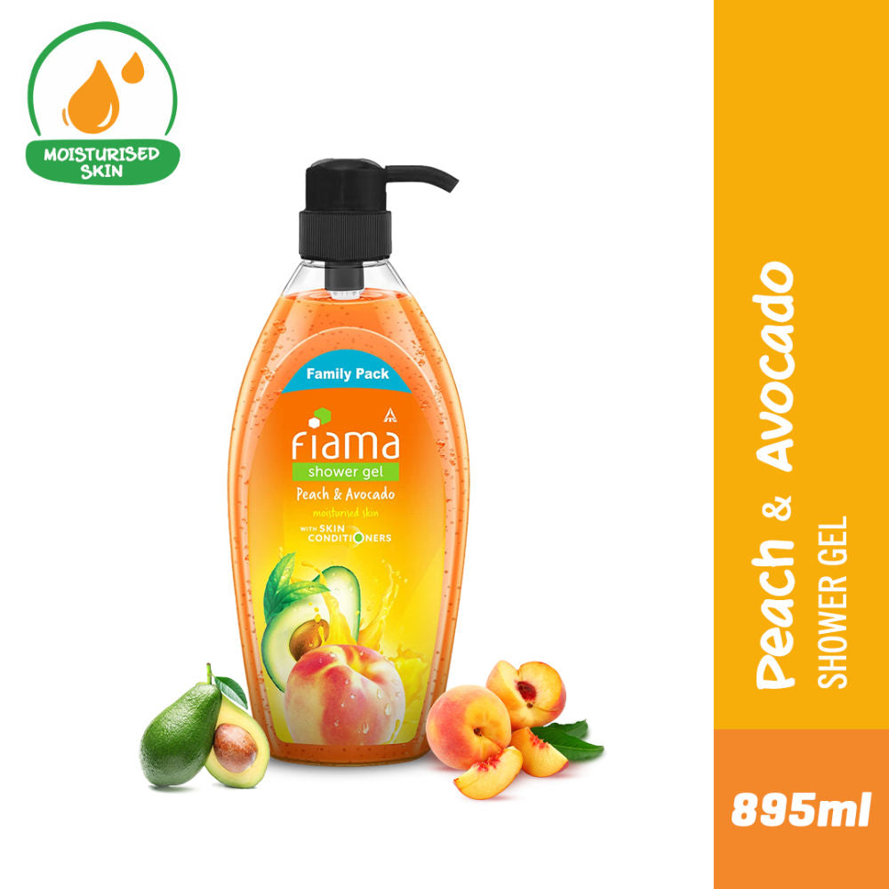Shower Gel Peach & Avocado Body Wash For Soft Moisturised & Hydrating Skin