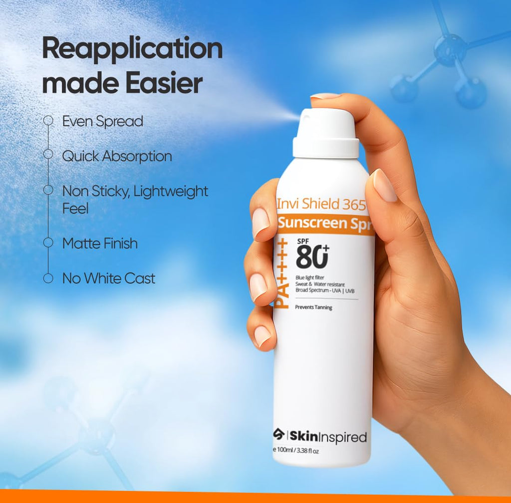 Invishield 365 Body Sunscreen Spray SPF 80+ PA++++