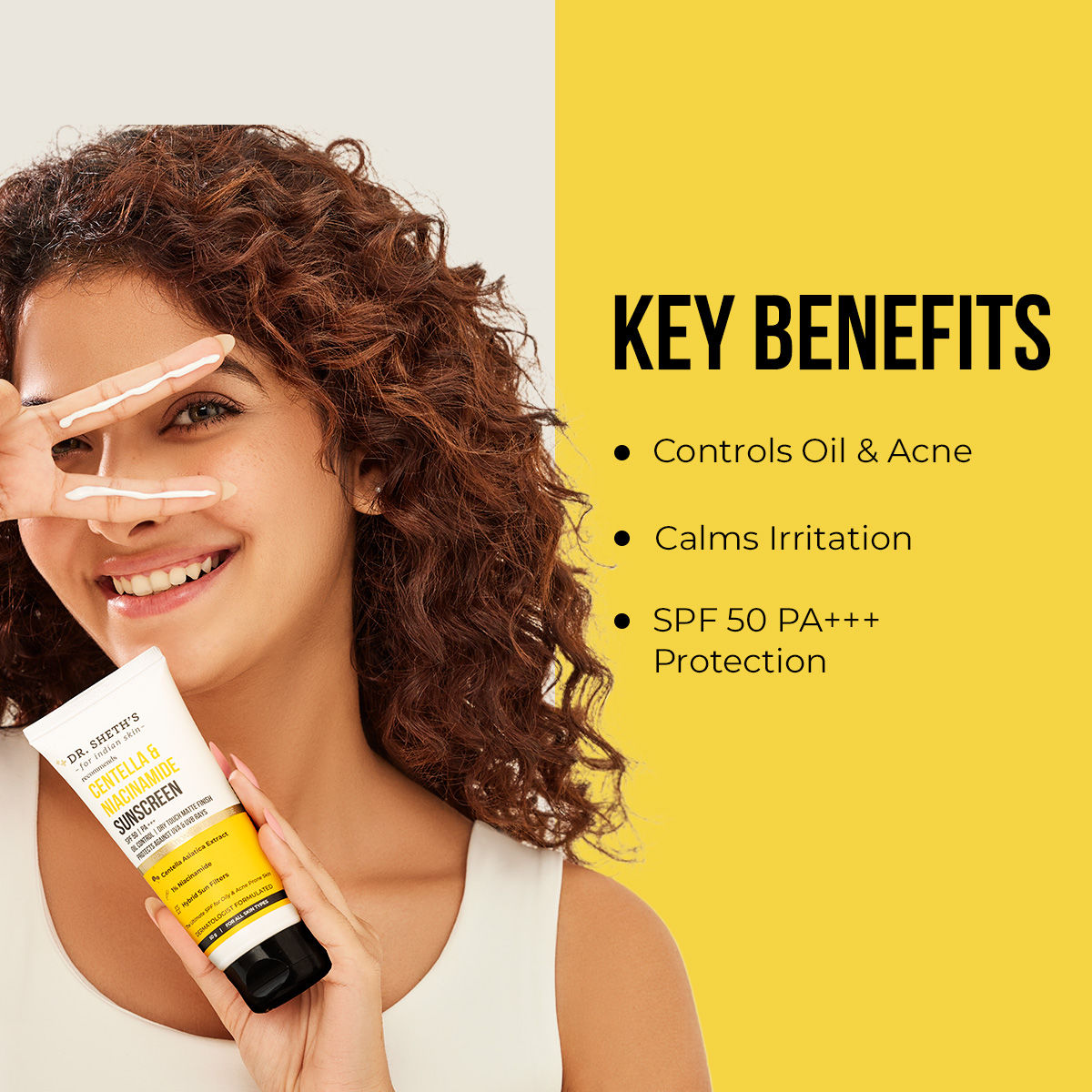 Centella & Niacinamide Sunscreen Spf 50 Pa+++ Protection For Oily & Acne-Prone Skin