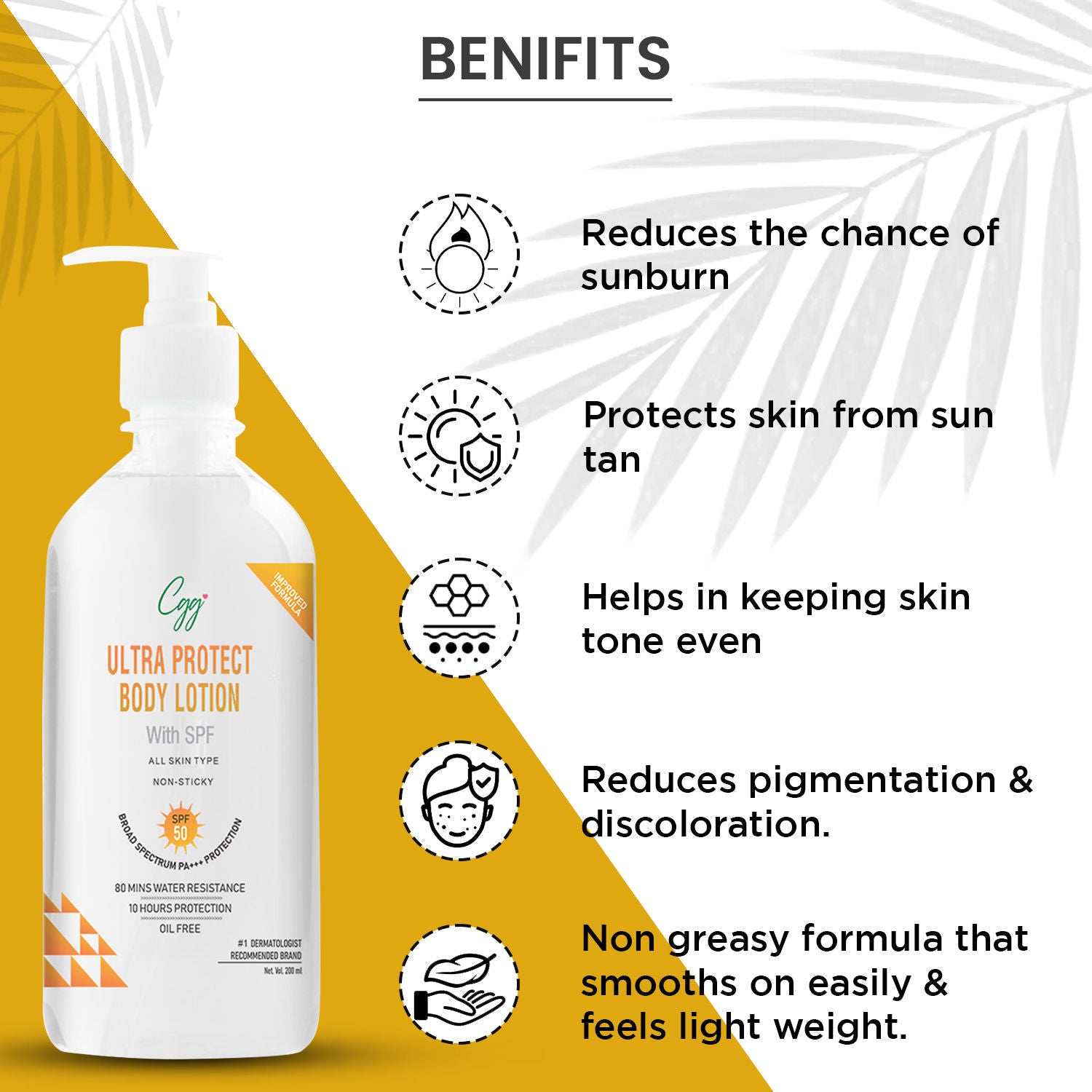 Ultra Protect Body Lotion SPF 50 + FREE CGG cosmetics Hand cream SPF 45