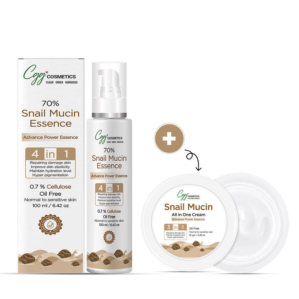70% Snail Mucin Essence + FREE All In One Cream