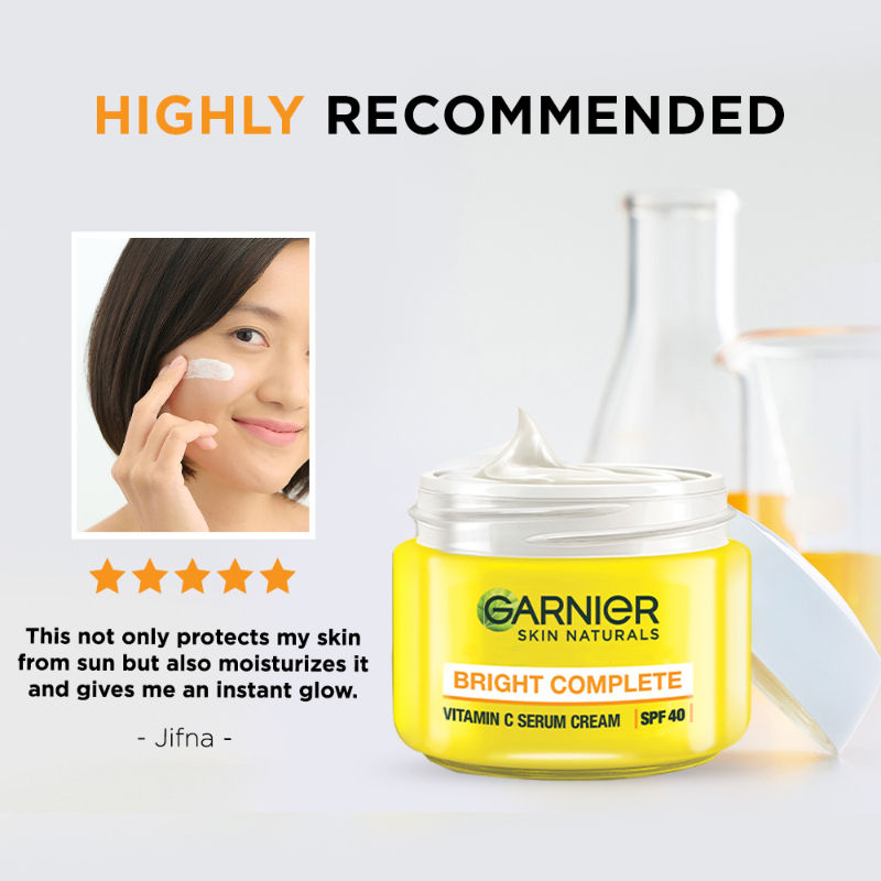 Garnier Bright Complete Vitamin C SPF40/PA+++ Serum Cream