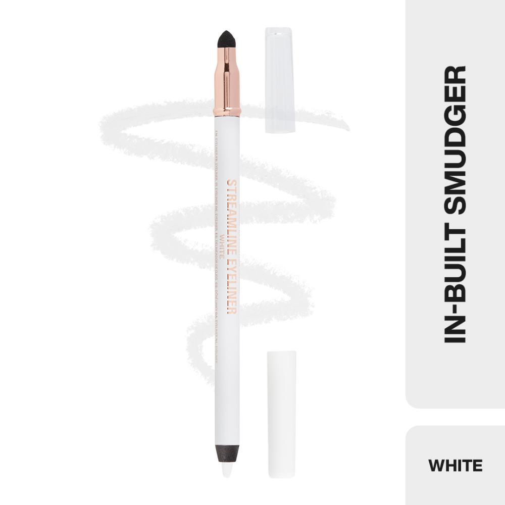 Streamline Waterline Eyeliner Pencil-Ultra Creamy Smudge Proof Smokey Looks - White
