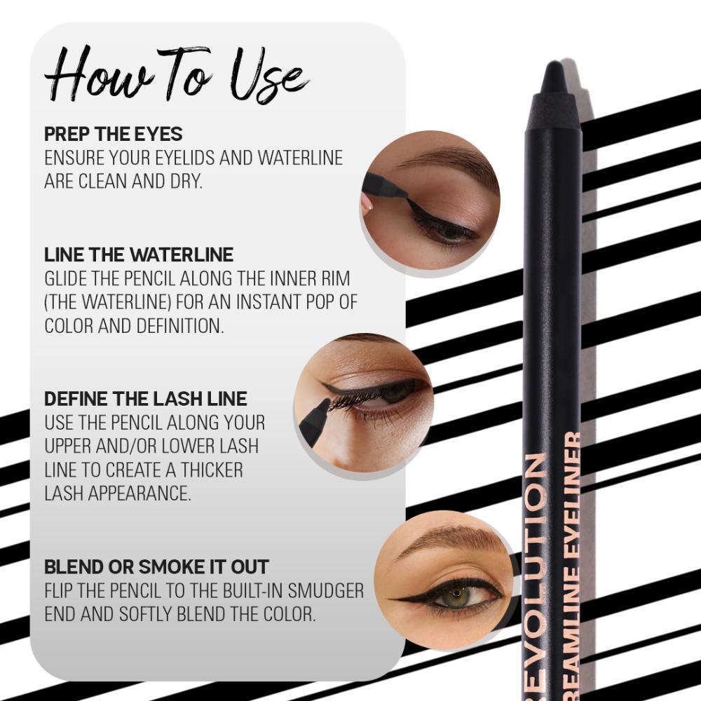 Streamline Waterline Eyeliner Pencil-Ultra Creamy Smudge Proof Smokey Looks