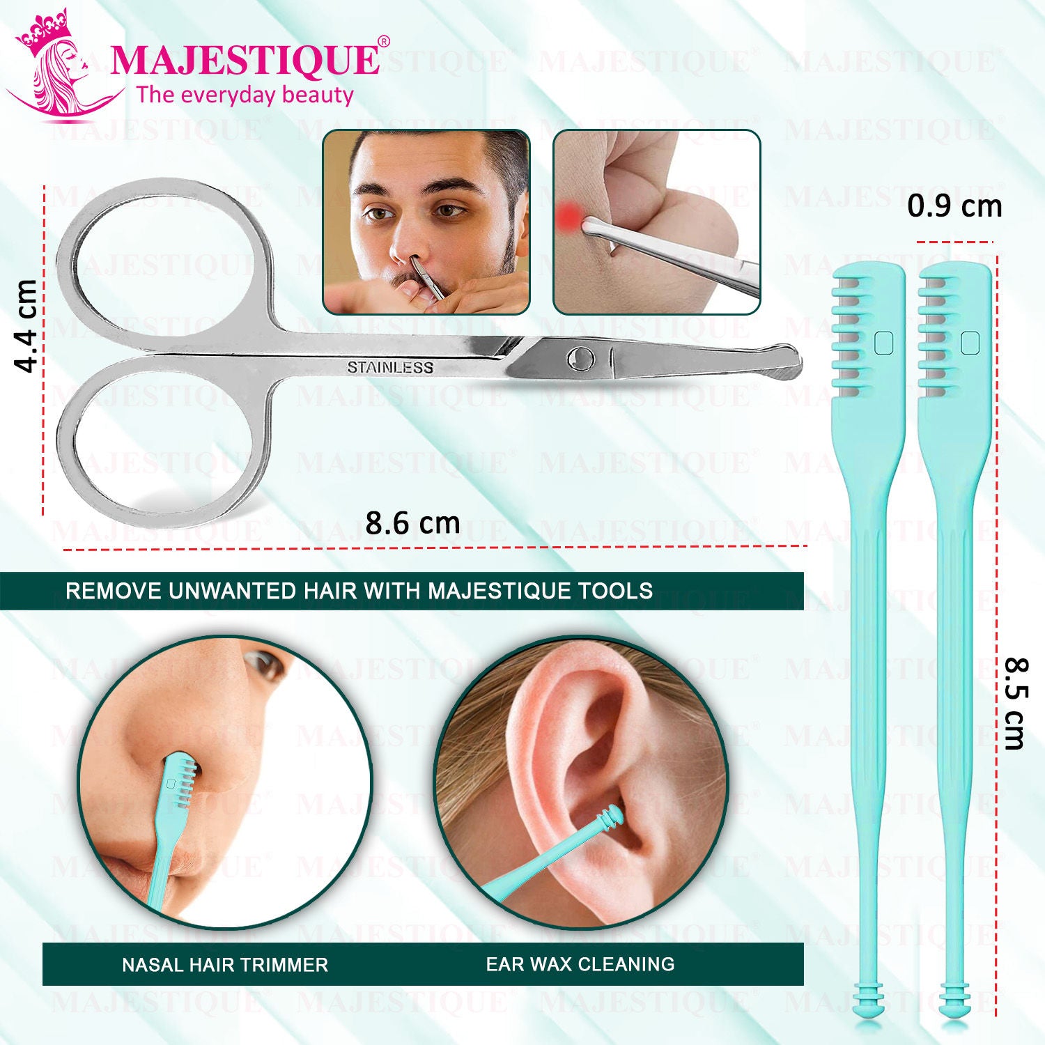 Nasal Hair Trimmers With Safety Scissor