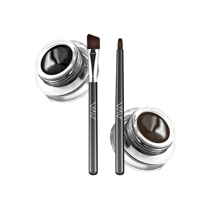 Long Wear Gel Eyeliner Smudge Proof & Waterproof (Black And Brown)