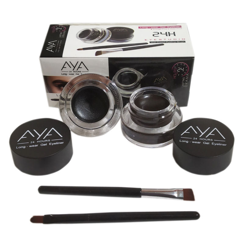 Long Wear Gel Eyeliner Smudge Proof & Waterproof (Black And Brown)