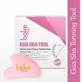Quartz Gua Sha Stone Face Massager Tool for Reducing Fine Lines & Wrinkles and Eye Puffiness