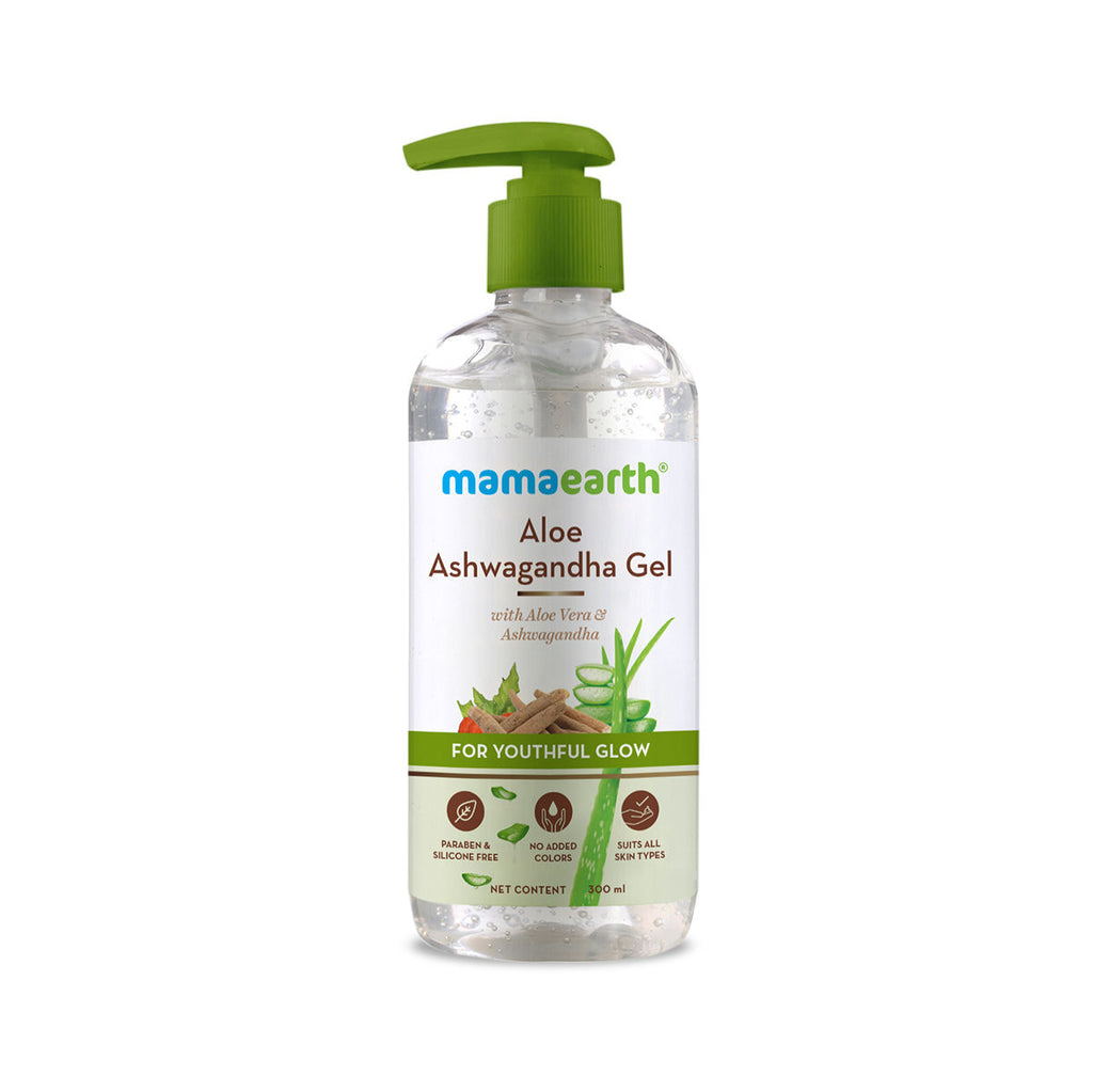 Aloe Ashwagandha Gel, For Face, With Aloe Vera & Ashwagandha For A Youthful Glow